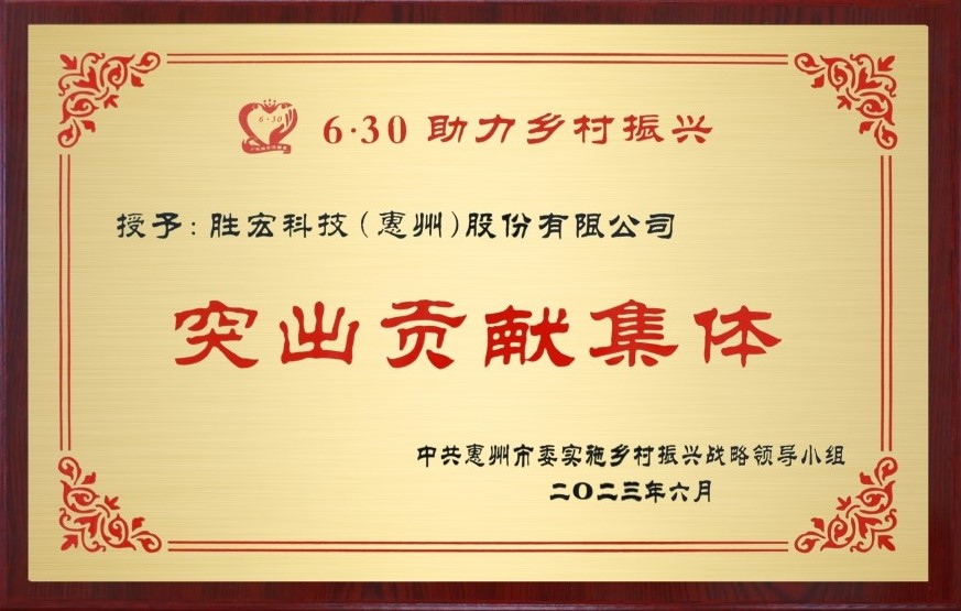 巅峰国际科技荣获乡村振兴“突出贡献集体”奖
